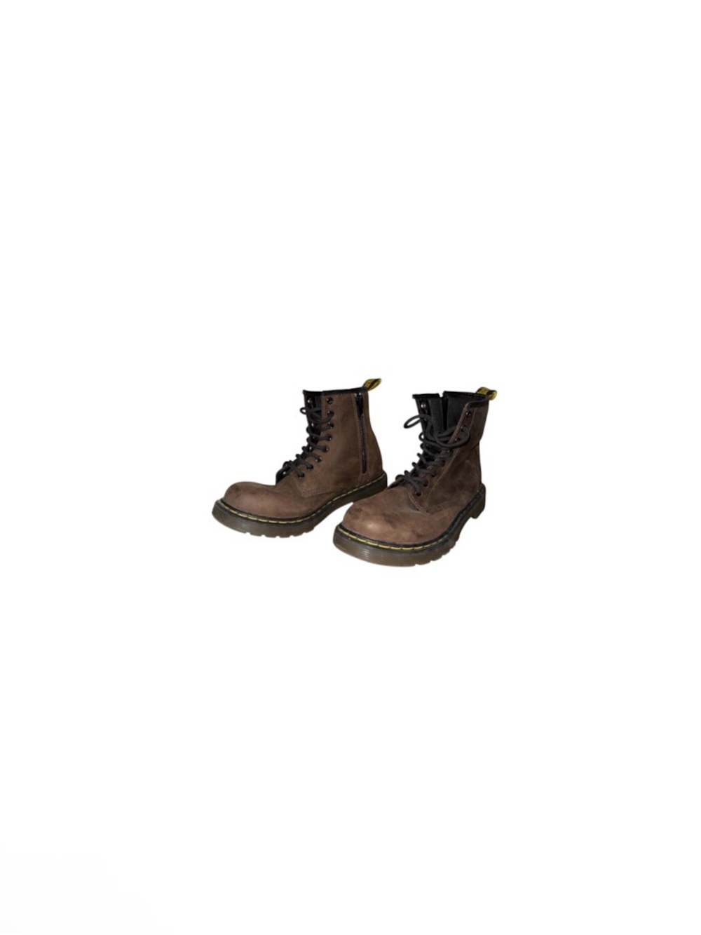 Dr. Martens “Delaney” Brown Leather Boots - Youth Size 2